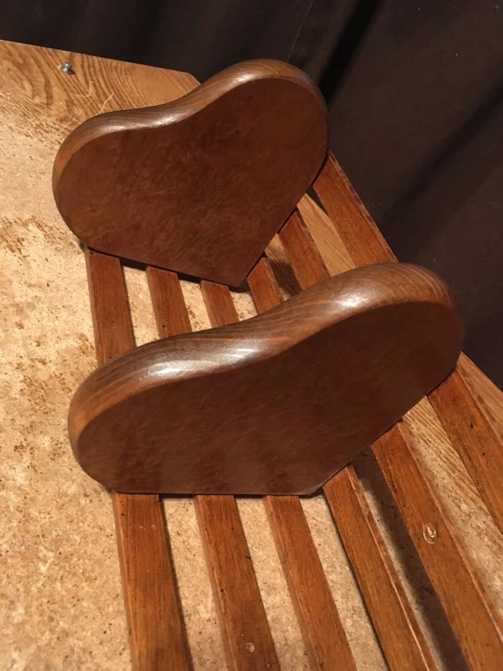 Vintage Wood Heart Corner Shelf - 4 Tier - photo 5