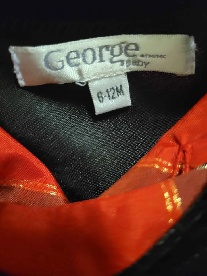 George Baby 6-12M Plaid Dress with Black Velvet Bolero - photo 3
