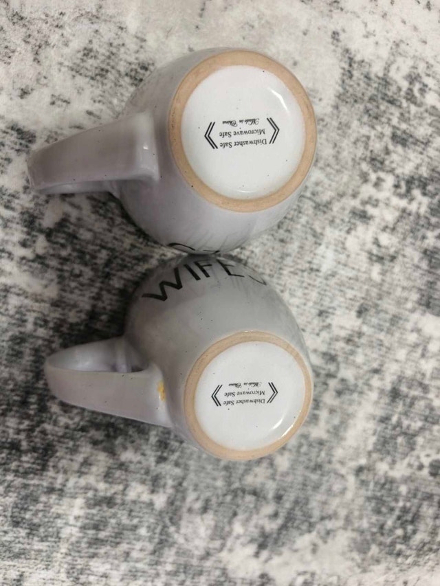 Rae Dunn 'Wife' and 'Wifey' Mug Set
