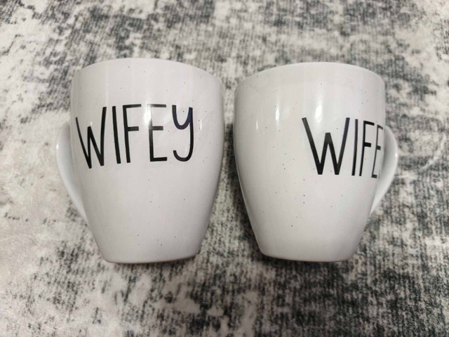 Rae Dunn 'Wife' and 'Wifey' Mug Set - photo 3