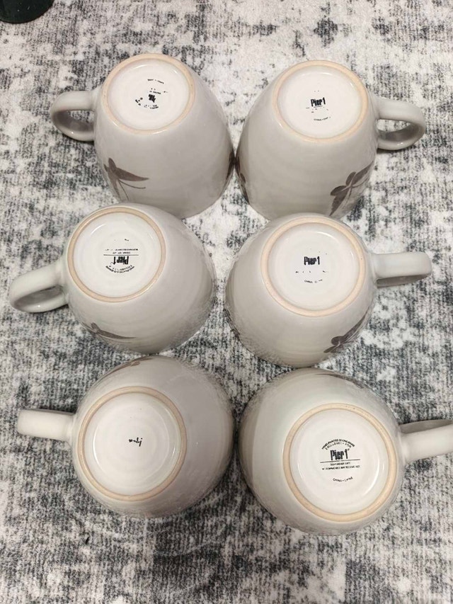 Pier 1 Mugs - Set of 6
