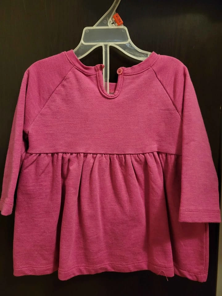 George Baby Pink Cat Face Dress 6-12M - photo 2