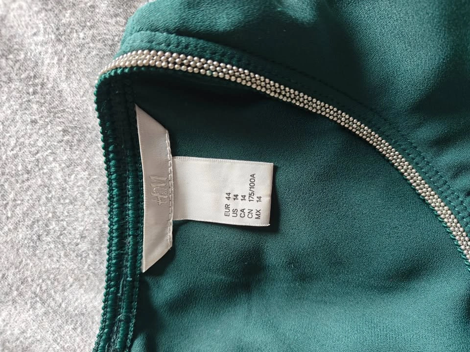 Green Dress with Neck Detail Size 14 - photo 2