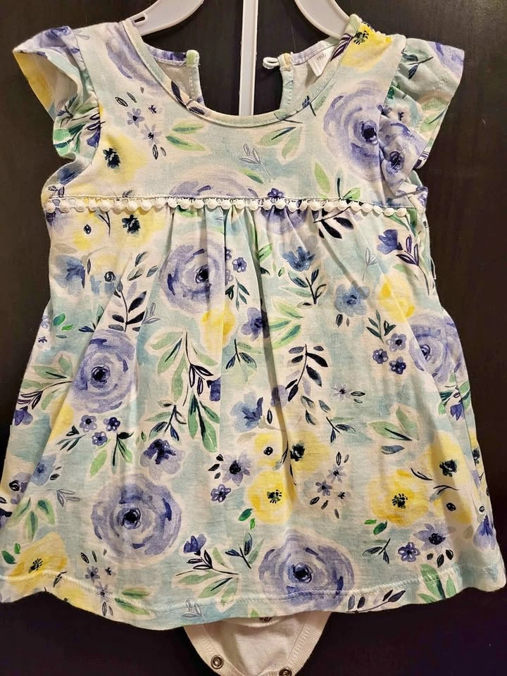 Baby floral dress romper 6M-9M