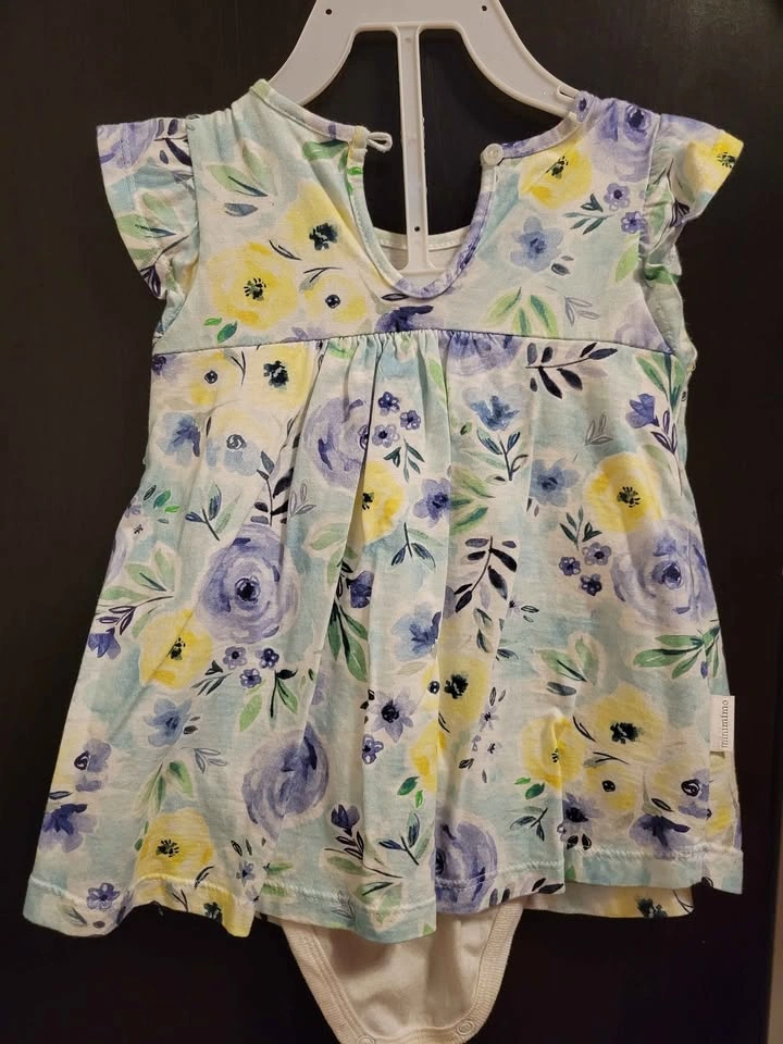 Baby floral dress romper 6M-9M - photo 2