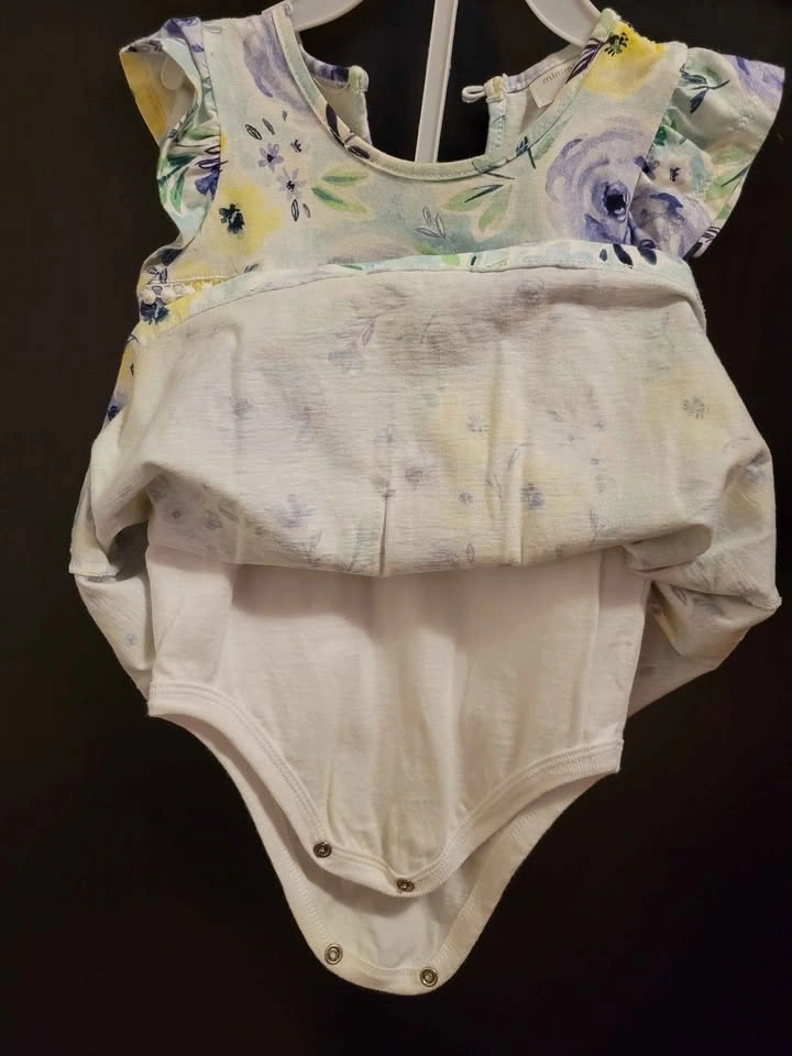 Baby floral dress romper 6M-9M - photo 3