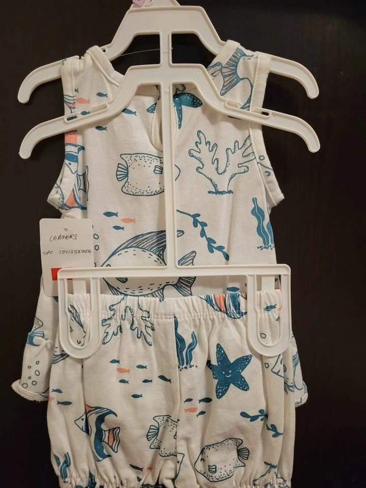 Carter's 9 months 2-piece ocean print baby outfit - photo 2