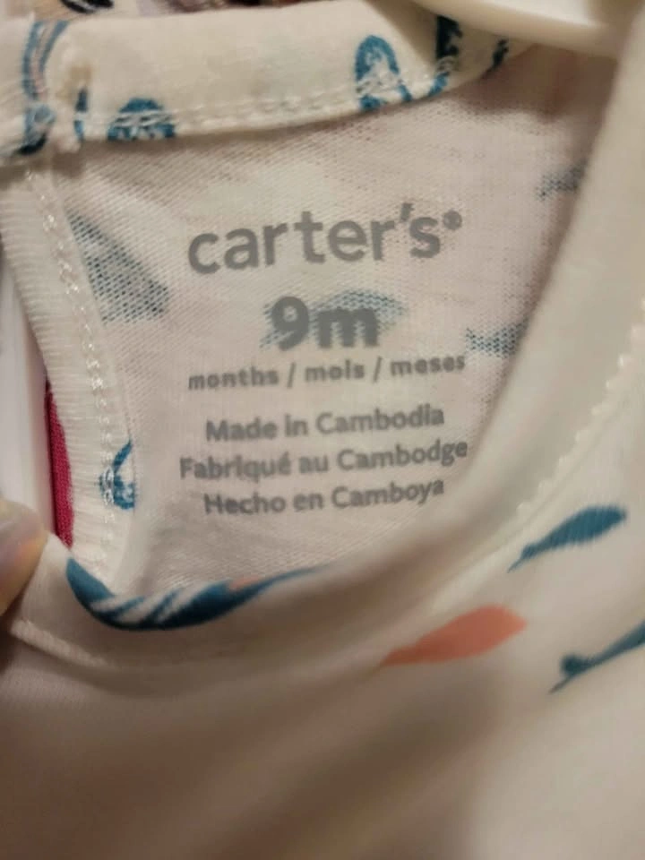 Carter's 9 months 2-piece ocean print baby outfit - photo 3