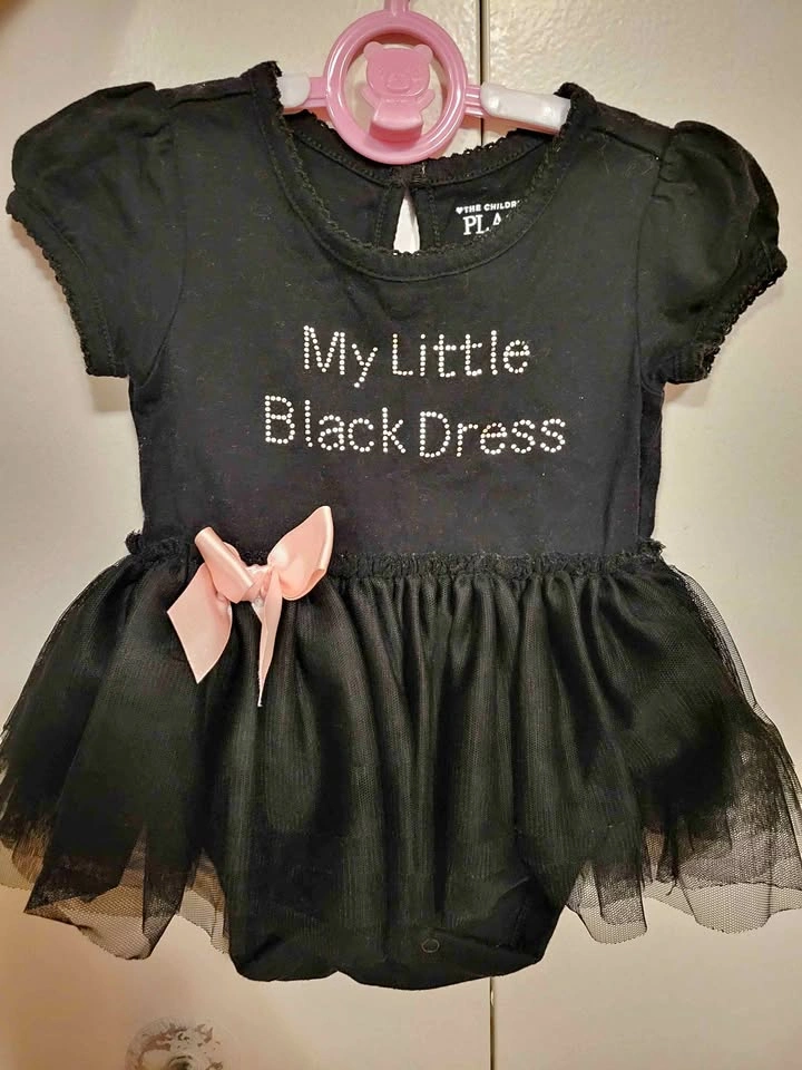 The Children's Place Black Tutu Romper Dress 3-6M