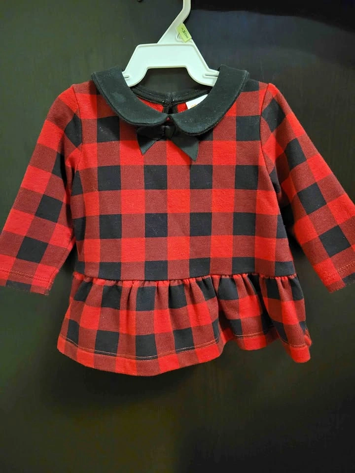 Joe Fresh Baby Buffalo Plaid Top 3-6M