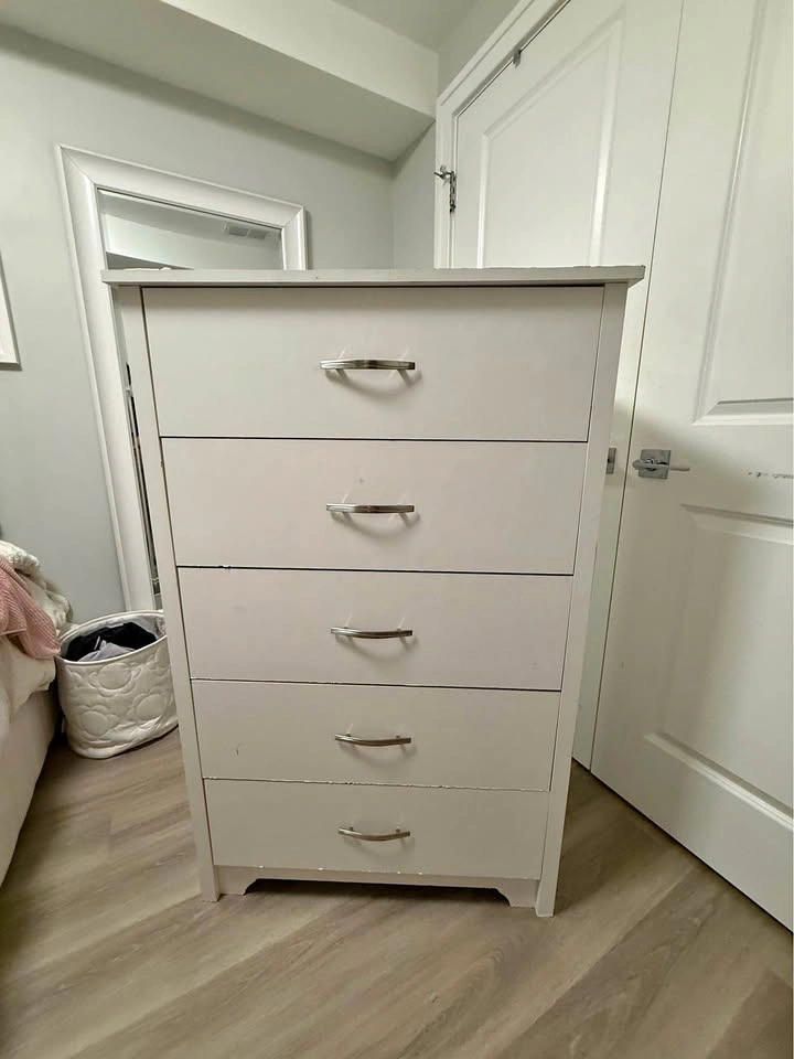 White Tall Dresser