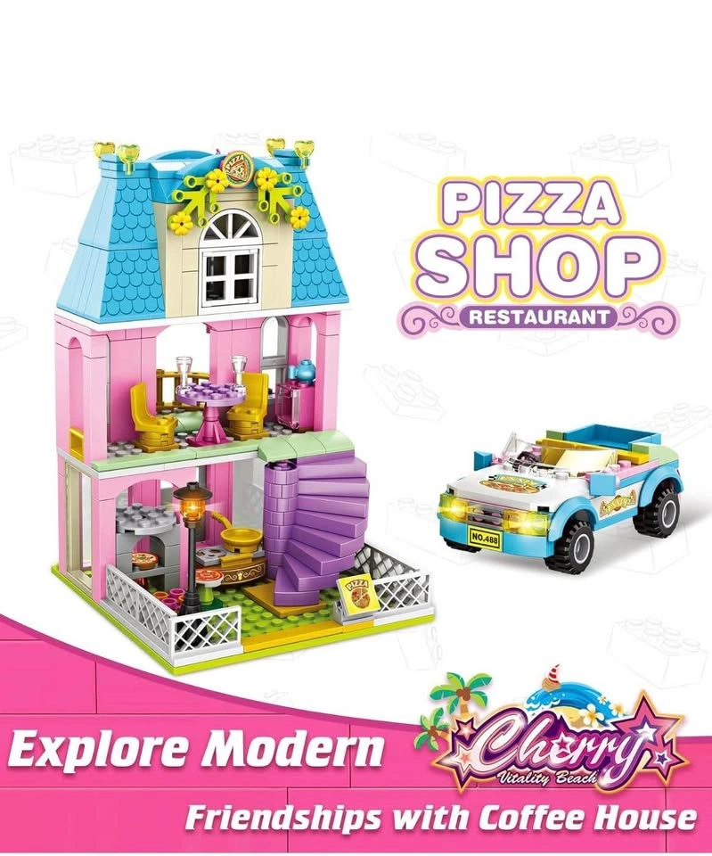 WishaLife Friends Beach House Pizza Shop Building Kit - photo 4