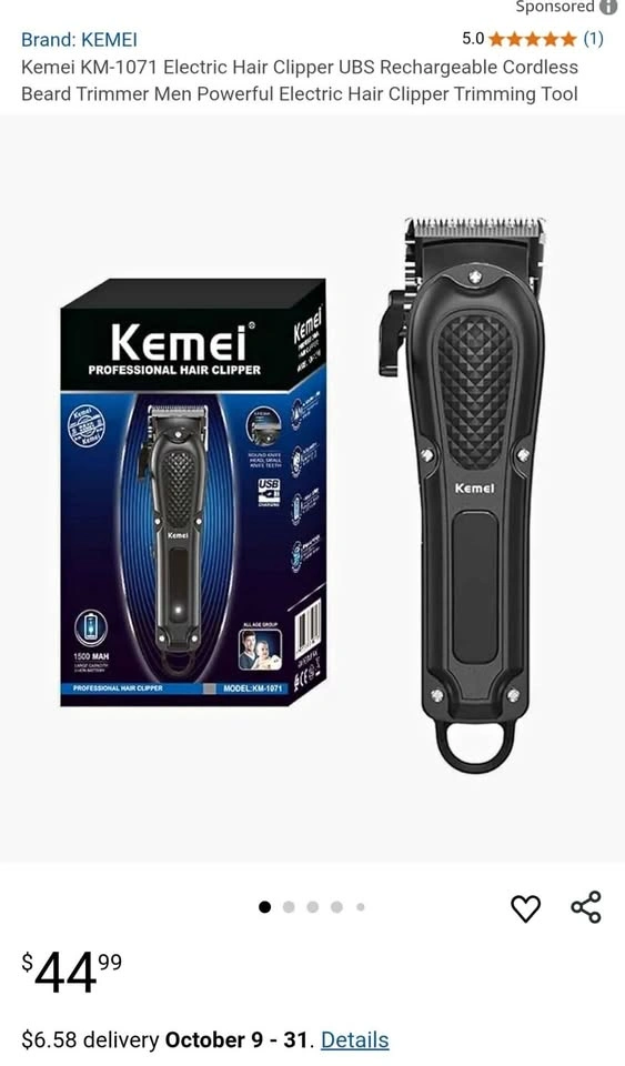 Hair clippers 100% new