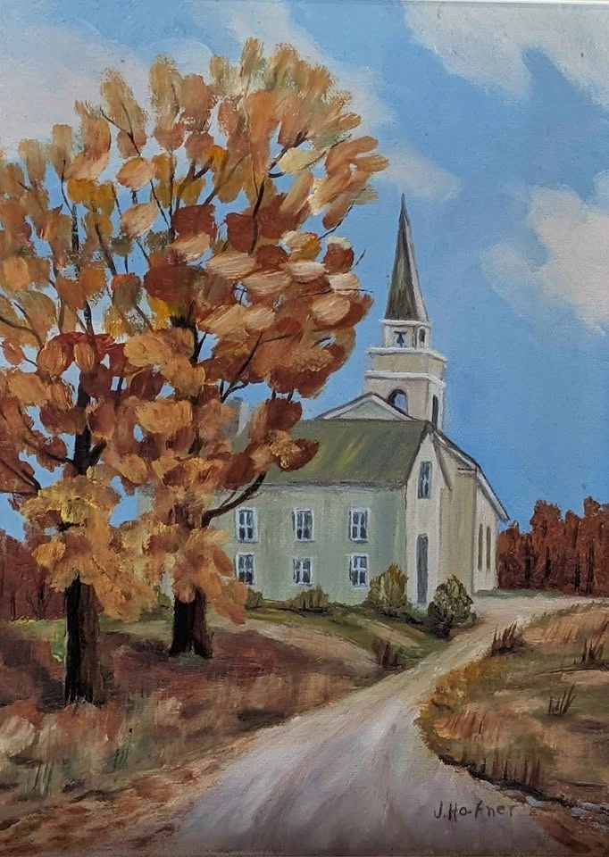 "Septembre a Neubois" Jeanne Hafner Oil Painting - Canadian Art - photo 2