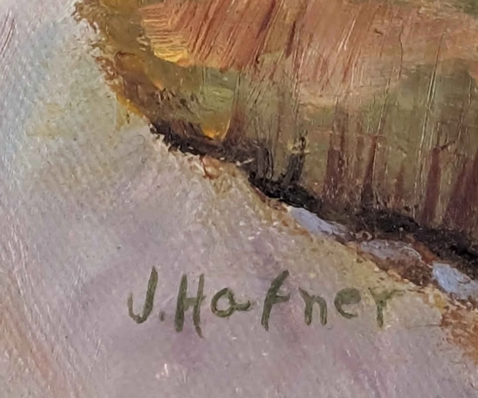 "Septembre a Neubois" Jeanne Hafner Oil Painting - Canadian Art - photo 3