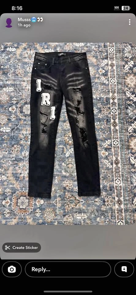 Amiri Black Distressed Jeans - Size 30 - Brand New