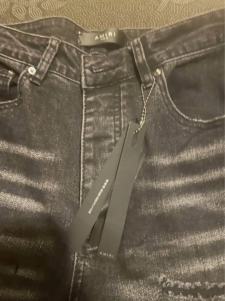 Amiri Black Distressed Jeans - Size 30 - Brand New - photo 4