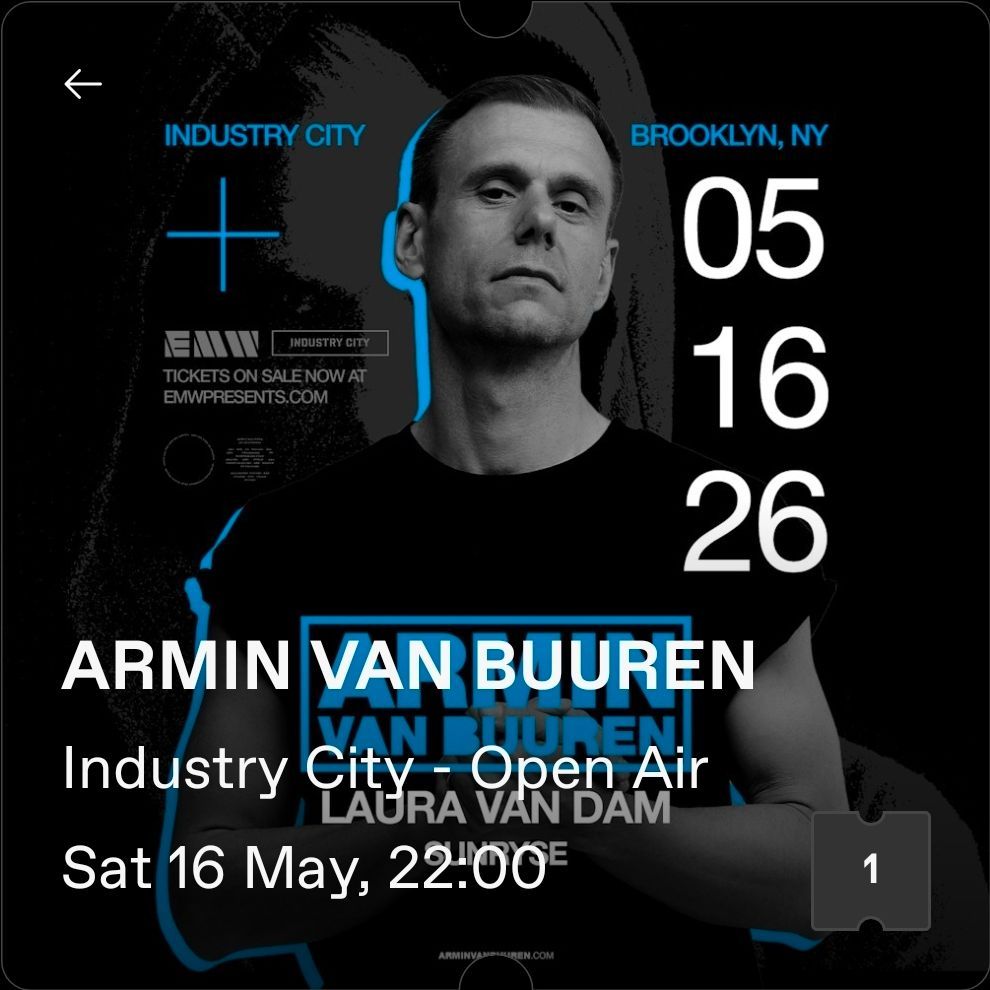 Ticket - Armin van Buuren