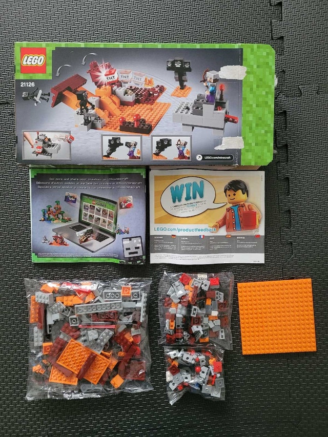 LEGO Minecraft 21126: The Wither, Factory Sealed Bags, Open Box - photo 3