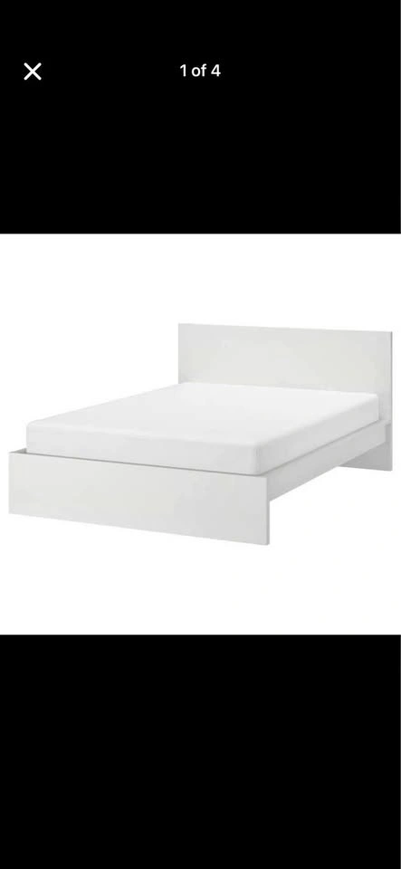 Queen MALM bed with 2 drawers