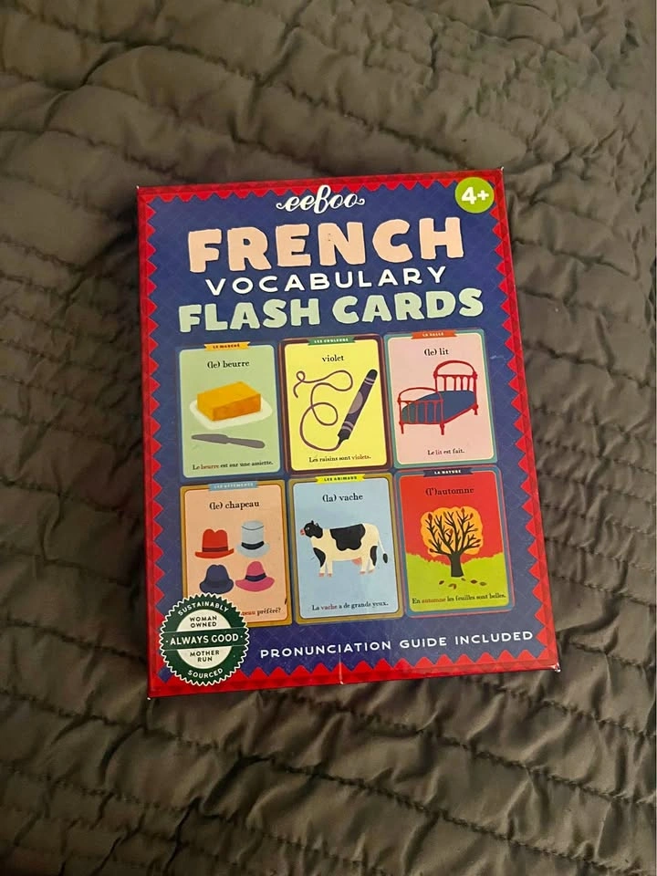 French Vocabulary Flash Cards