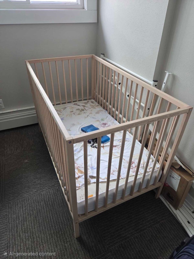 Ikea Crib with Simmons Mattress
