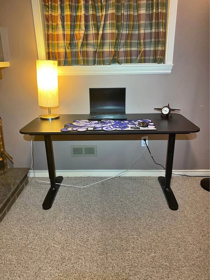 Sleek Black Ikea Bekant Desk (Delivery Available)