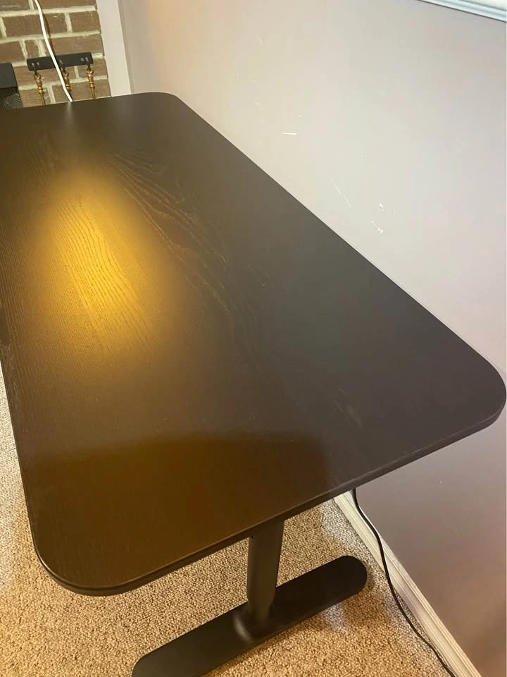 Sleek Black Ikea Bekant Desk (Delivery Available) - photo 2