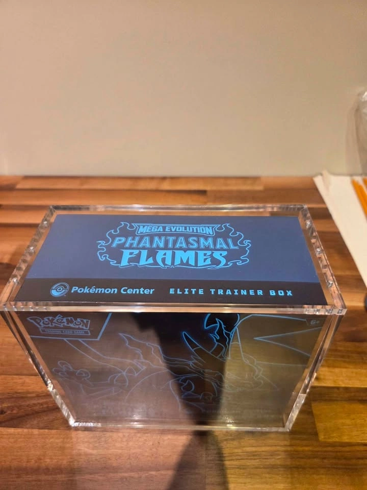 8mm Acrylic ETB Display Case for Pokémon w/ Magnetic Lid - photo 3