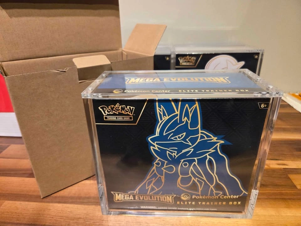 8mm Acrylic ETB Display Case for Pokémon w/ Magnetic Lid - photo 5