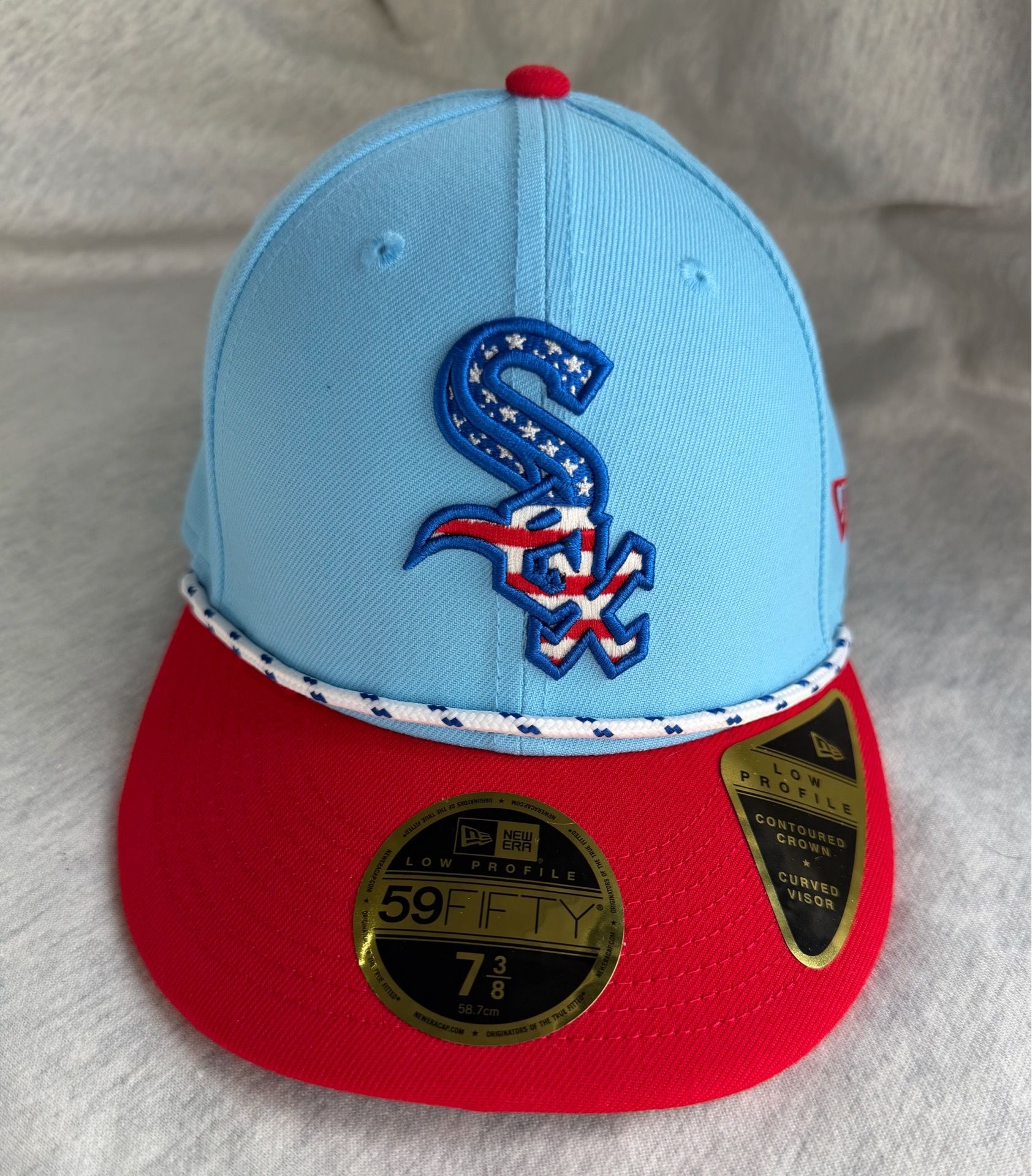 NWT Chicago White Sox America Themed Red, White & Blue Fitted Ba