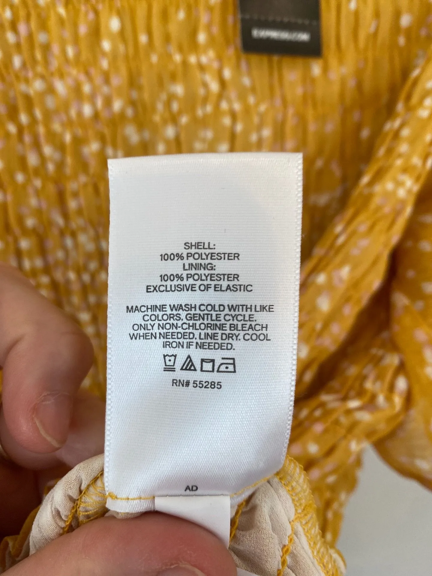 NWT Women’s Medium Express Yellow & White Blouse $20 - photo 5