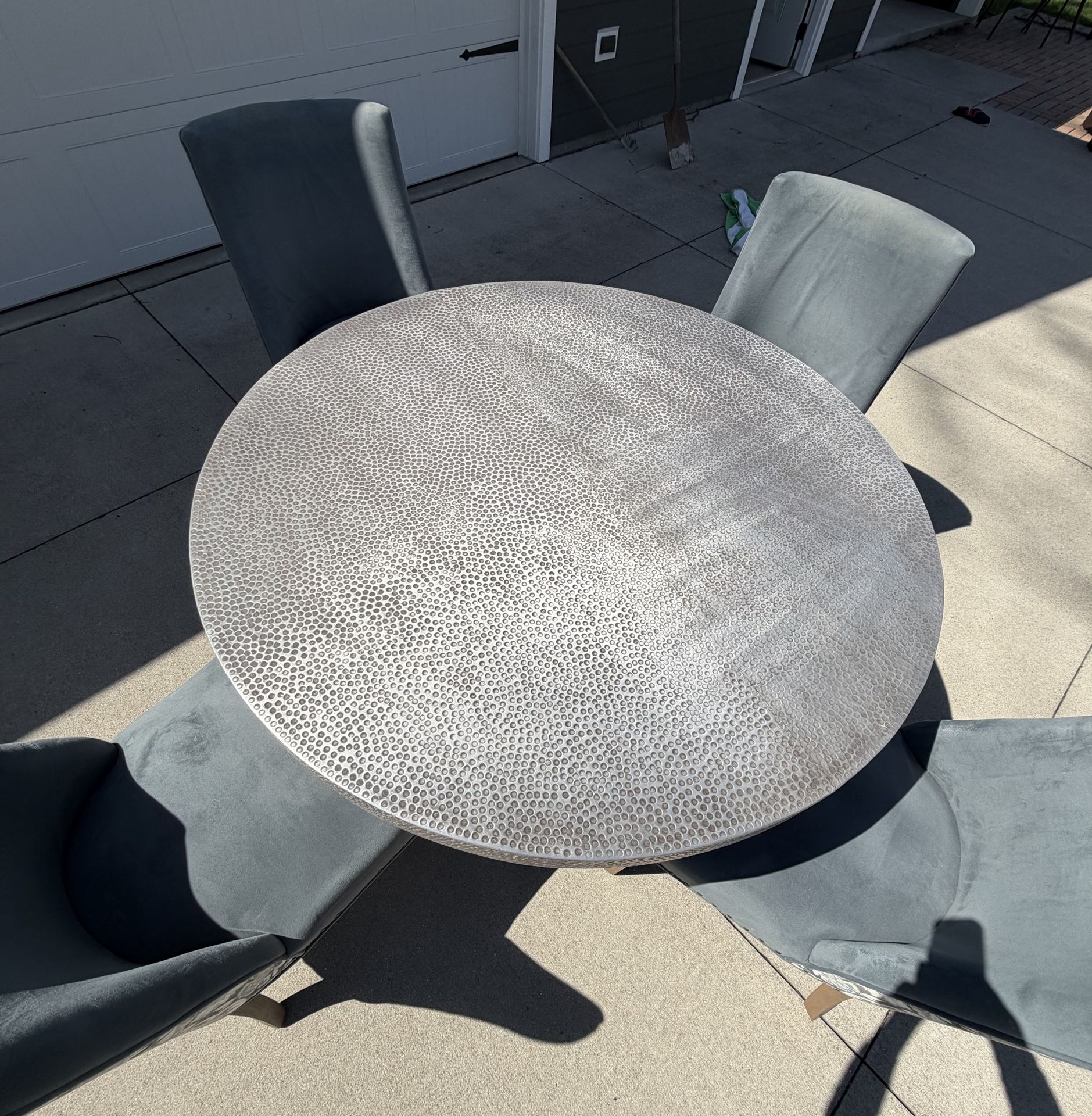 NEW Indoor/Outdoor 50” Round Table with Pedestal Base - $200 - photo 2