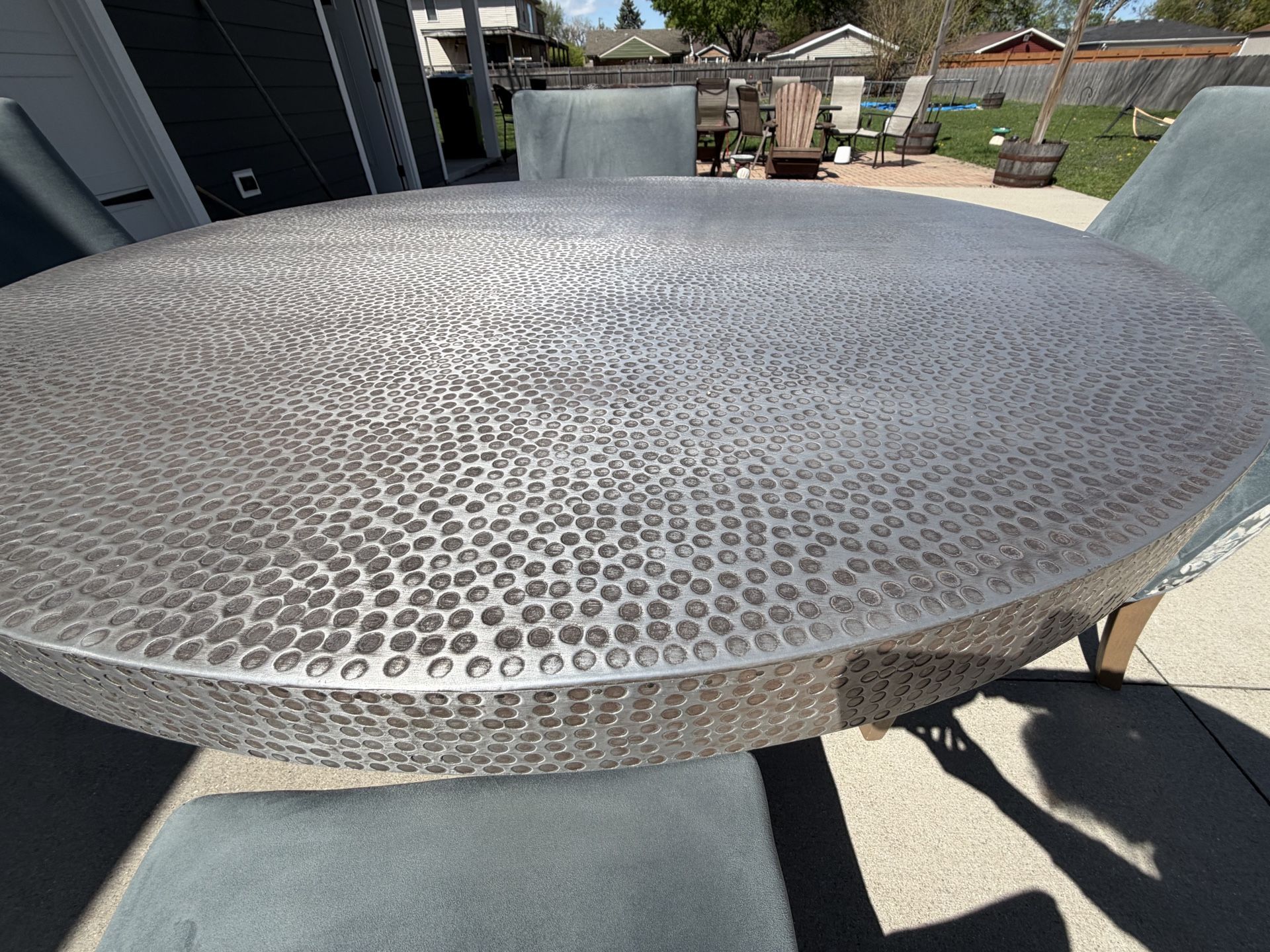 NEW Indoor/Outdoor 50” Round Table with Pedestal Base - $200 - photo 3