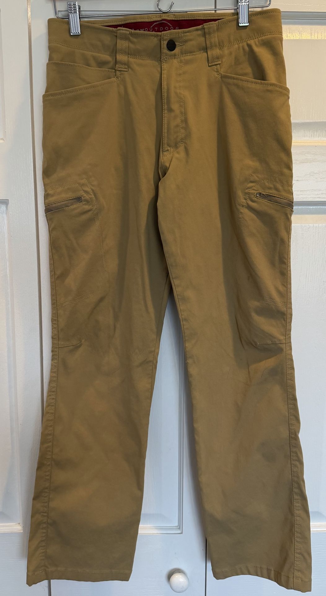 Men's Wrangler Outdoor Pants Size 30x30 Camel Color $8