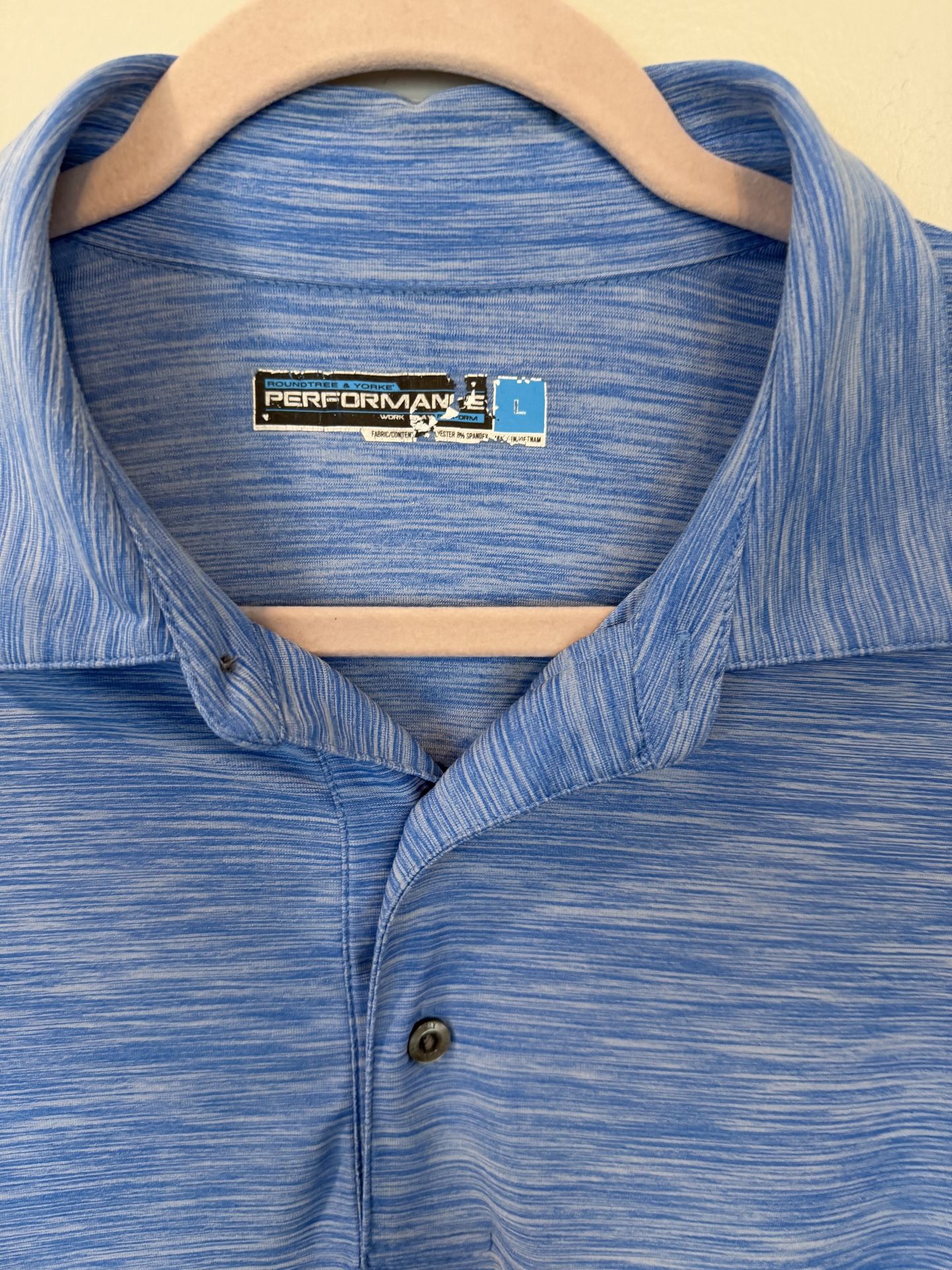 Men's Large Dry-fit Polos - Blue & Purple - photo 4