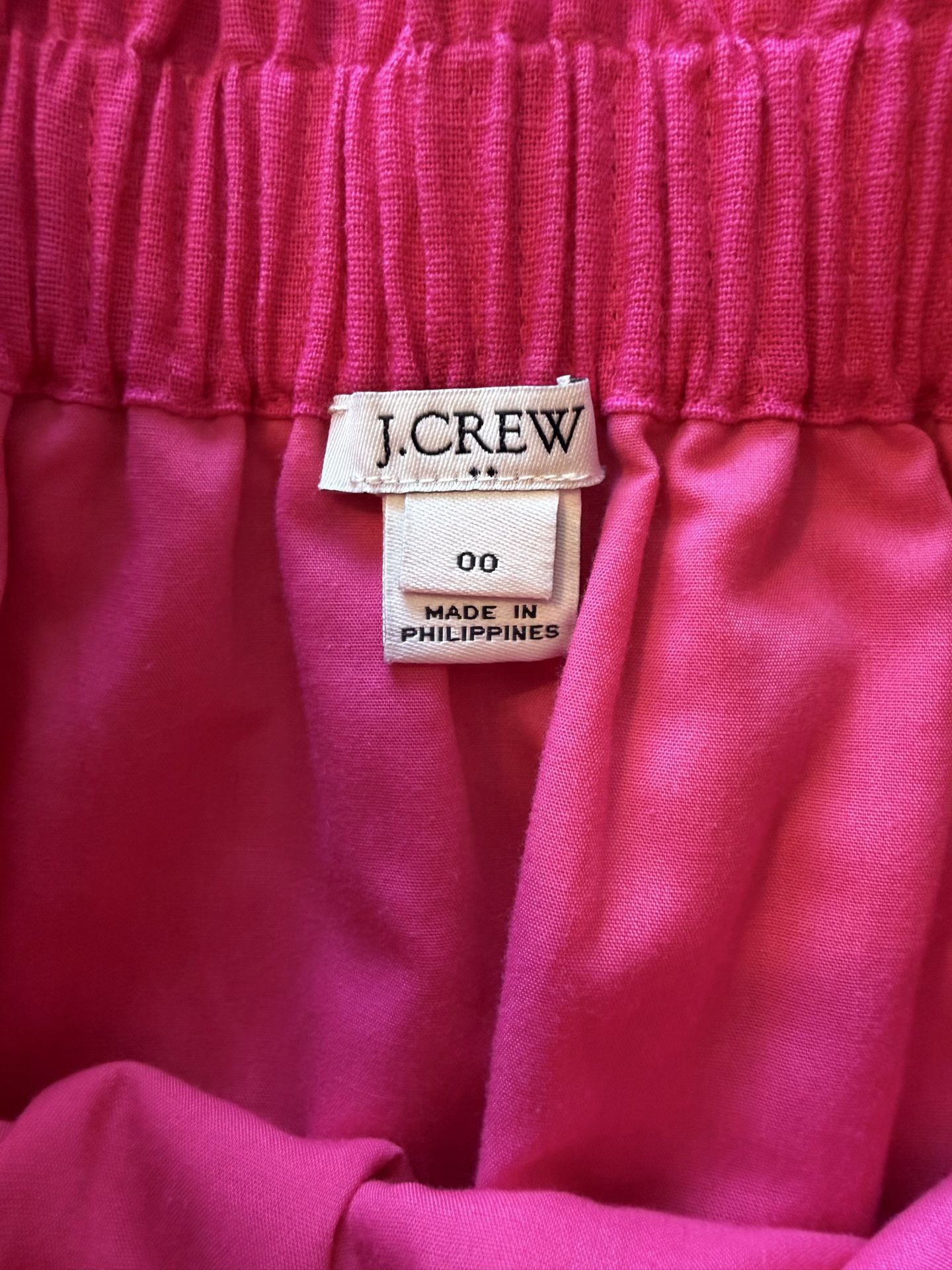 Like New JCrew Women’s size 00 Hot Pink Linen Skirt $10 - photo 2