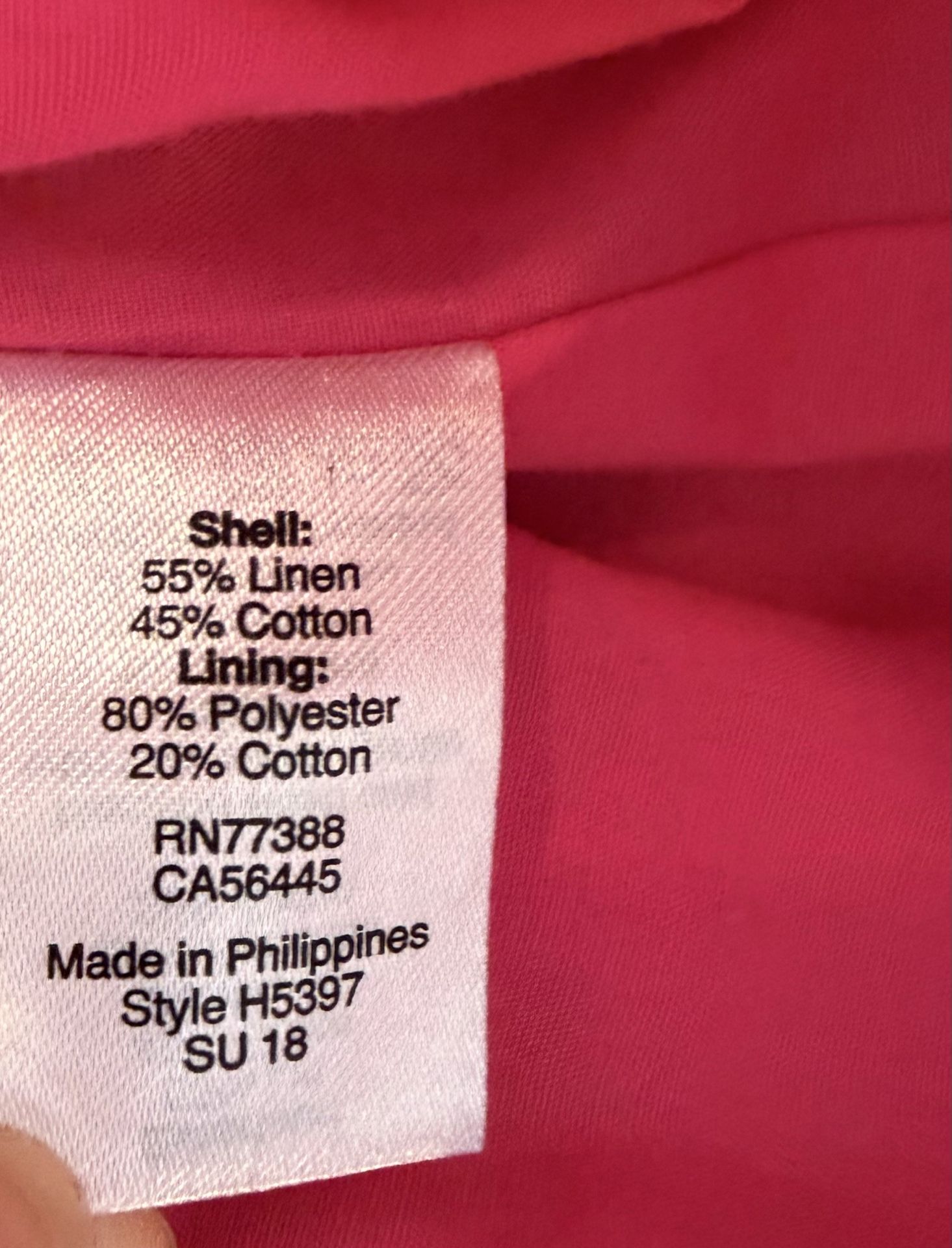 Like New JCrew Women’s size 00 Hot Pink Linen Skirt $10 - photo 5
