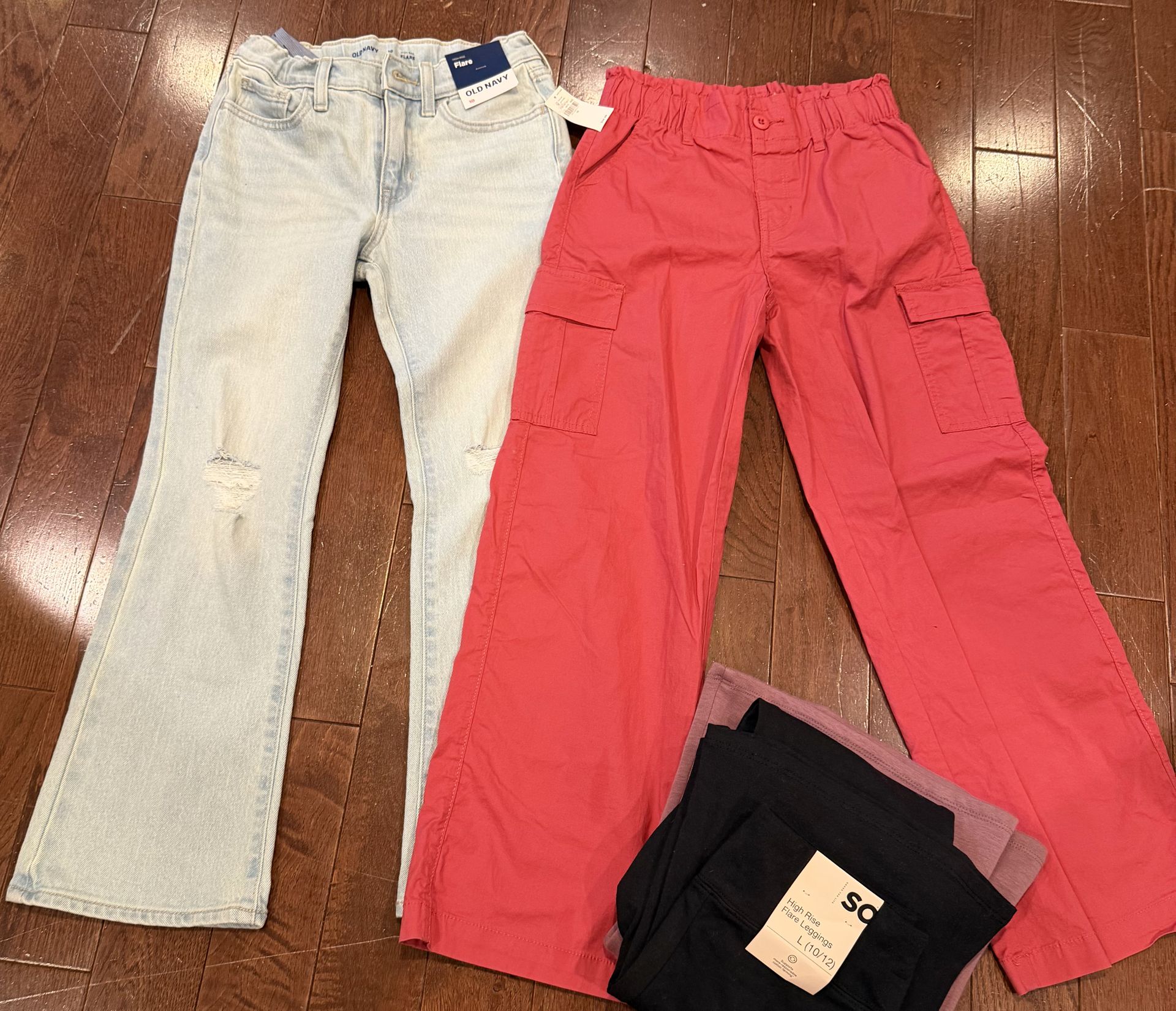Lot of 4 Pair Girls Size 10 & 10/12 Pants $35 - photo 4