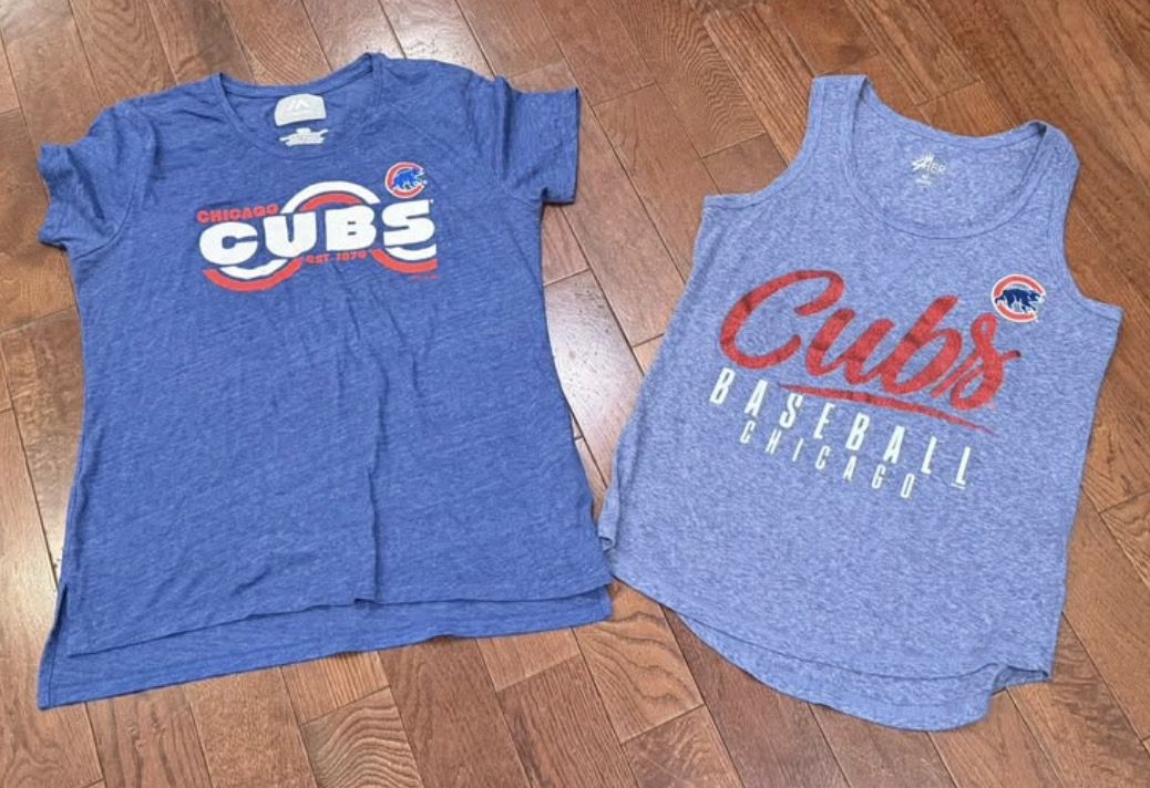 Women's Chicago Cubs Tank & T-Shirts - Size Medium - photo 2