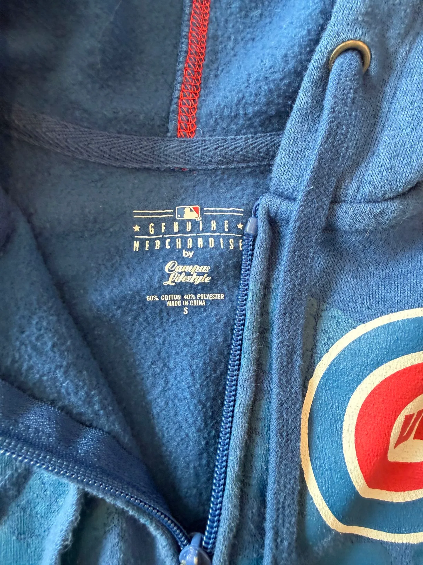 Women’s Chicago Cubs Zip Up Hoodie Size S - photo 3