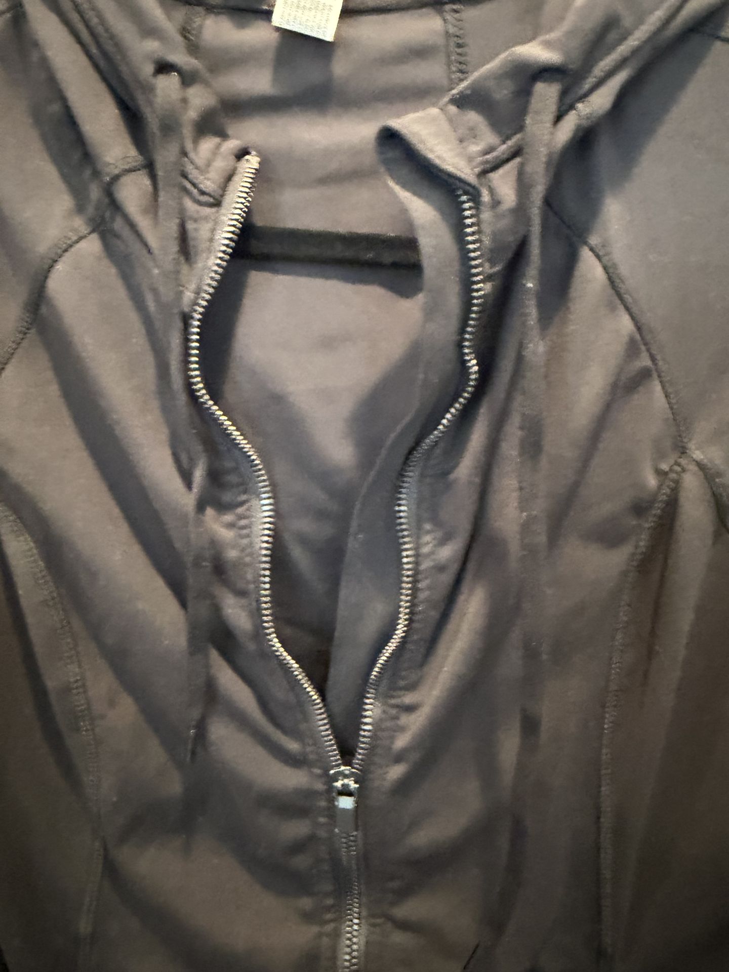 Women's Small Black Athletic Zip Up Jacket w/ Ruching $10 - photo 5