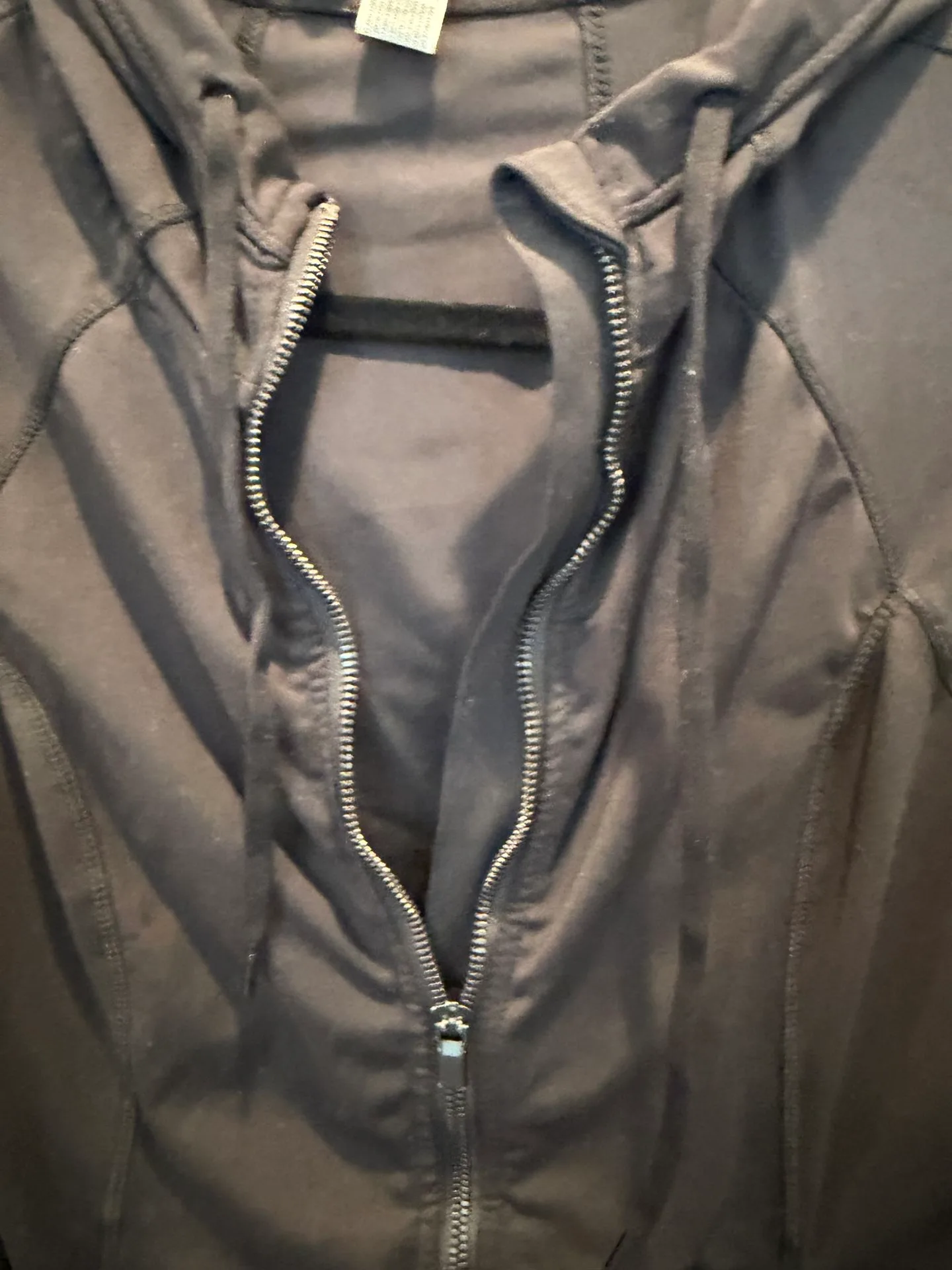 Women's Small Black Athletic Zip Up Jacket w/ Ruching $10 - photo 5