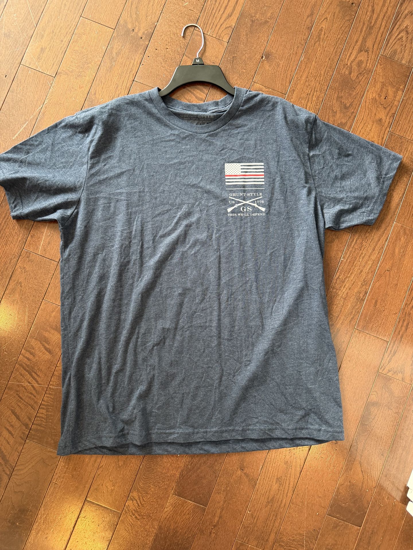 Men's Grunt Style 1776 V-neck T-Shirt, Size 2XL, Navy Blue