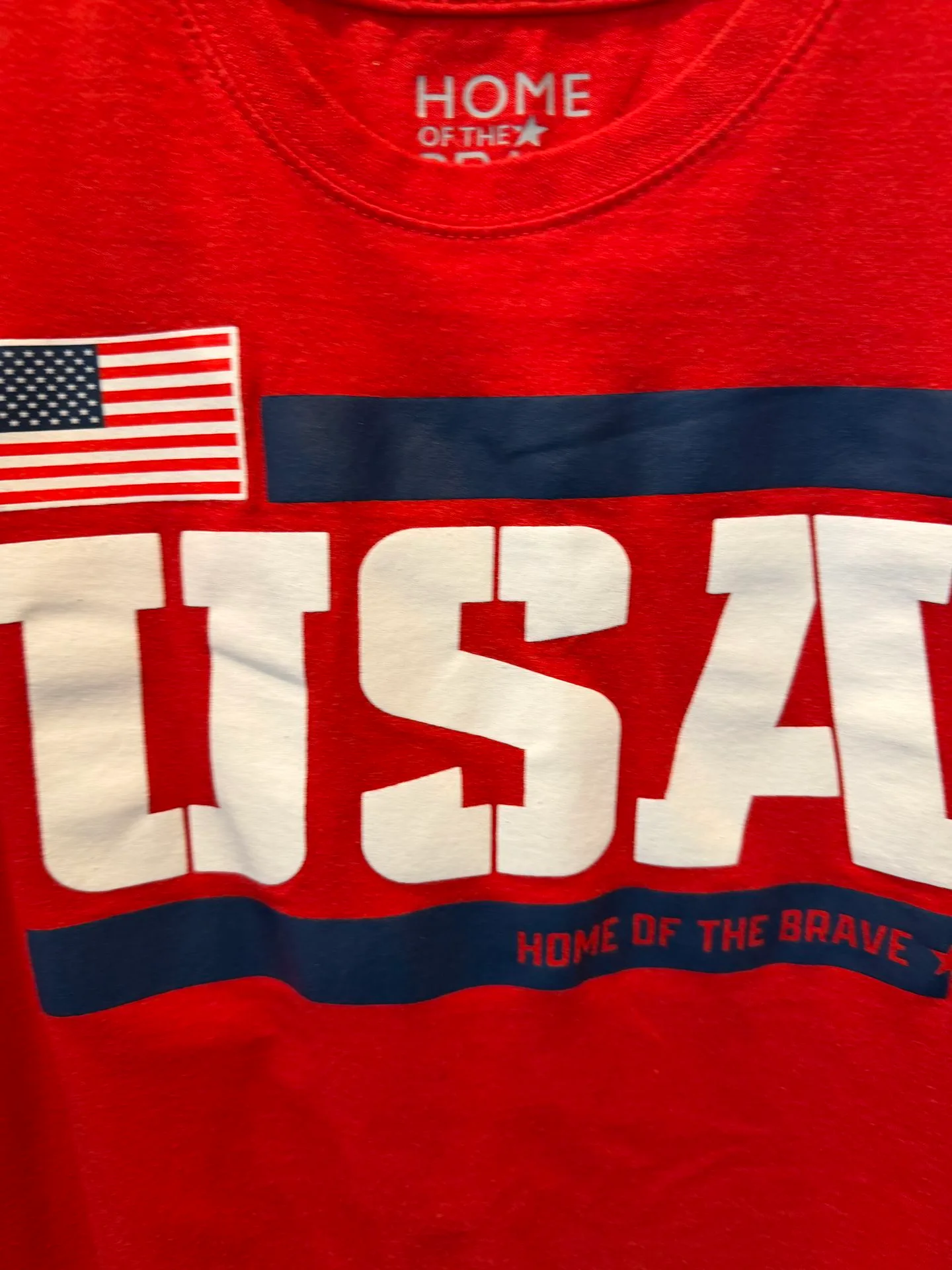 Like New Men's Large USA T-Shirt $10 Home of the Brave - photo 4