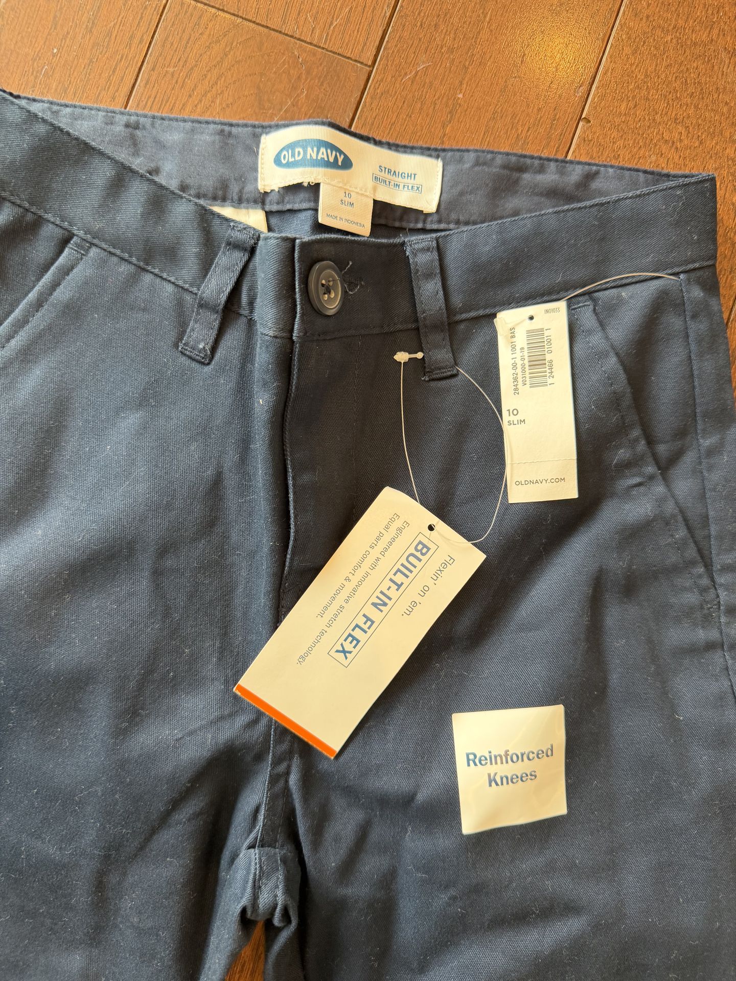 NWT Boys Size 10 Slim Navy Uniform Pants $10 - photo 2