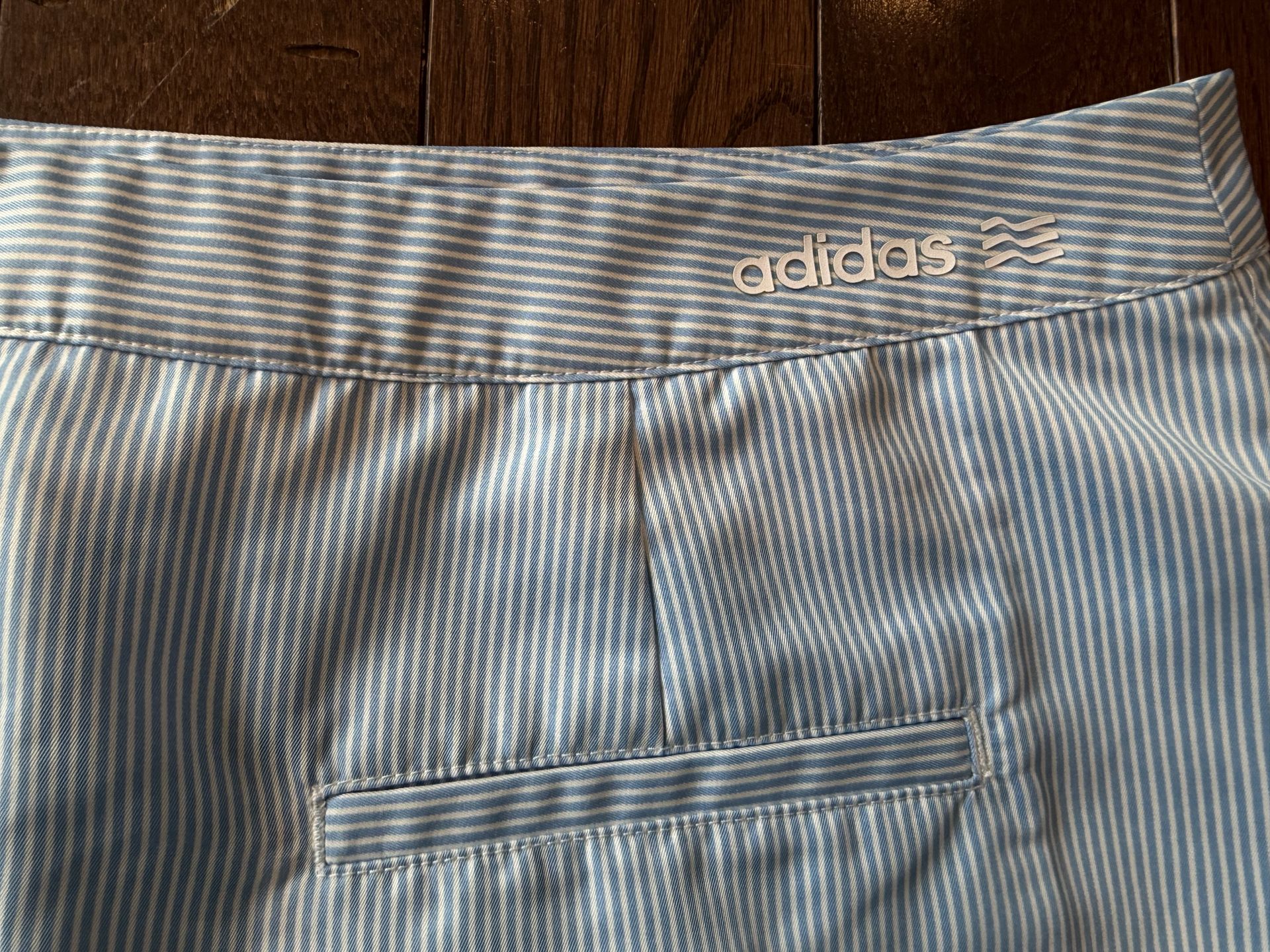 Women's Adidas Size 4 Blue & White Stripe Pleated Skort - photo 5