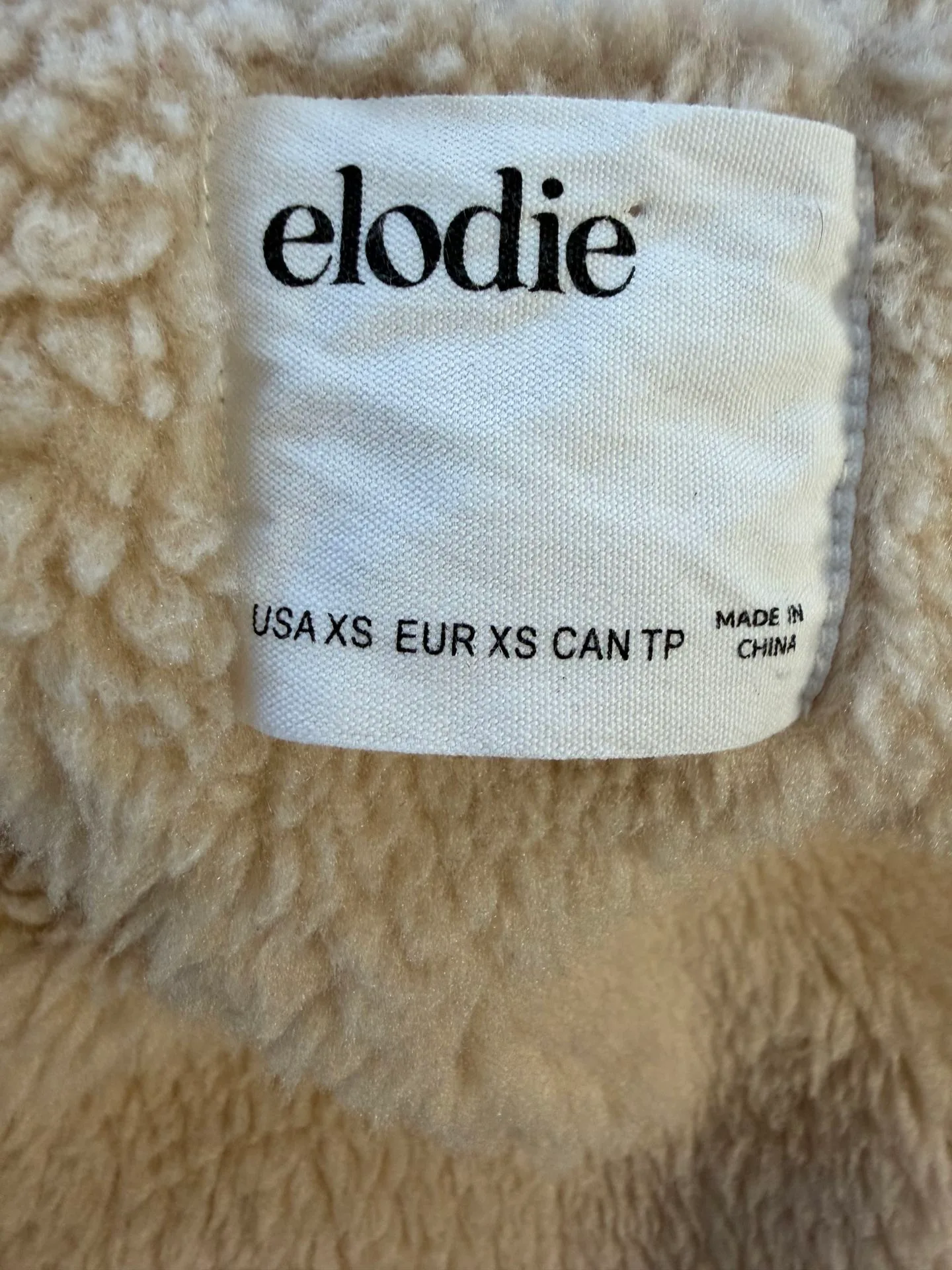 Elodie Retro Faux Shearling Lined Camel Vest XS $35 - photo 2