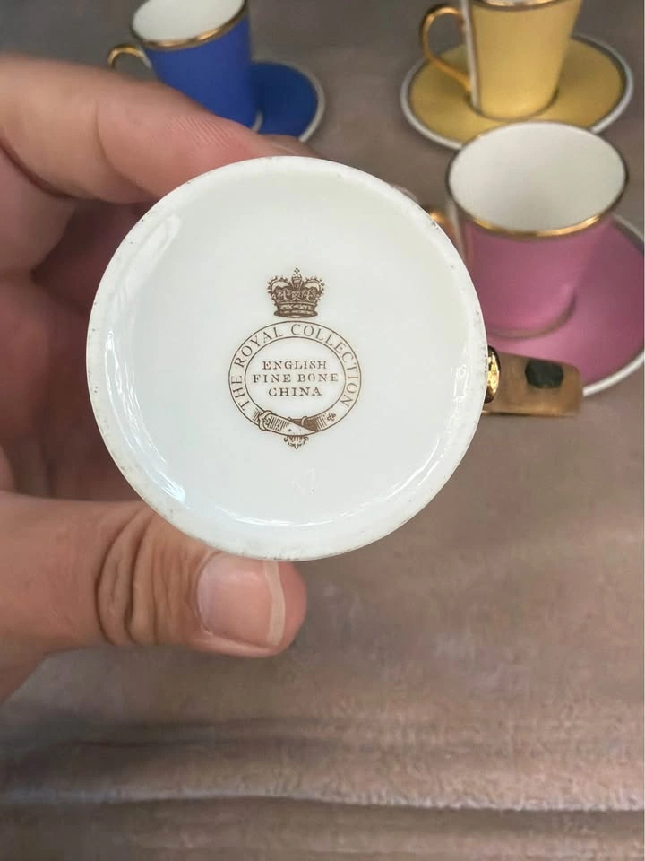 Luxury Pastel Fine Bone China Espresso / Demitasse Set - photo 2