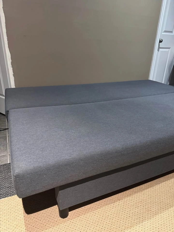 IKEA ÄLVDALE Grey Sofa Bed with Storage - photo 2